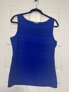 Banana Republic Blue Sleeveless Layered Tank Top